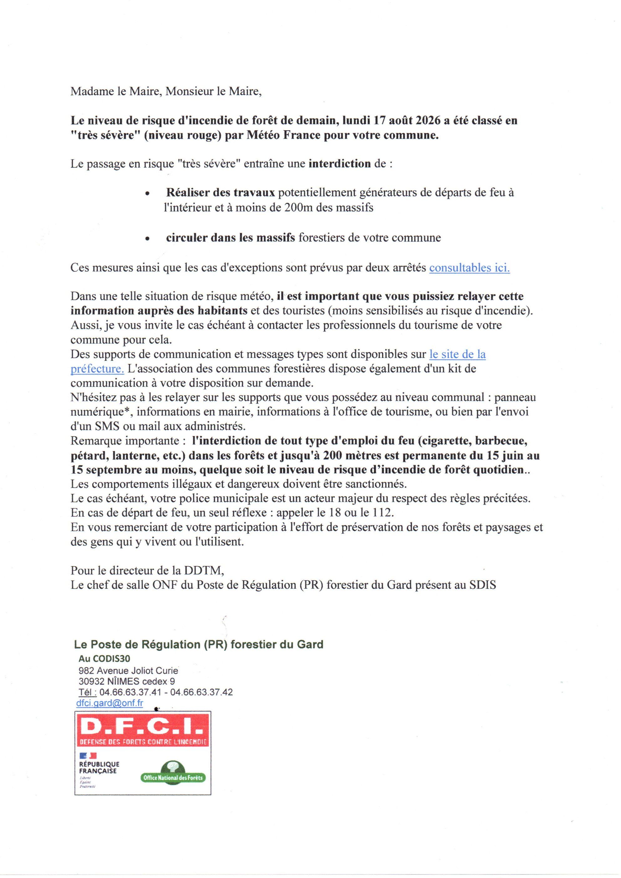 courrier DFCI