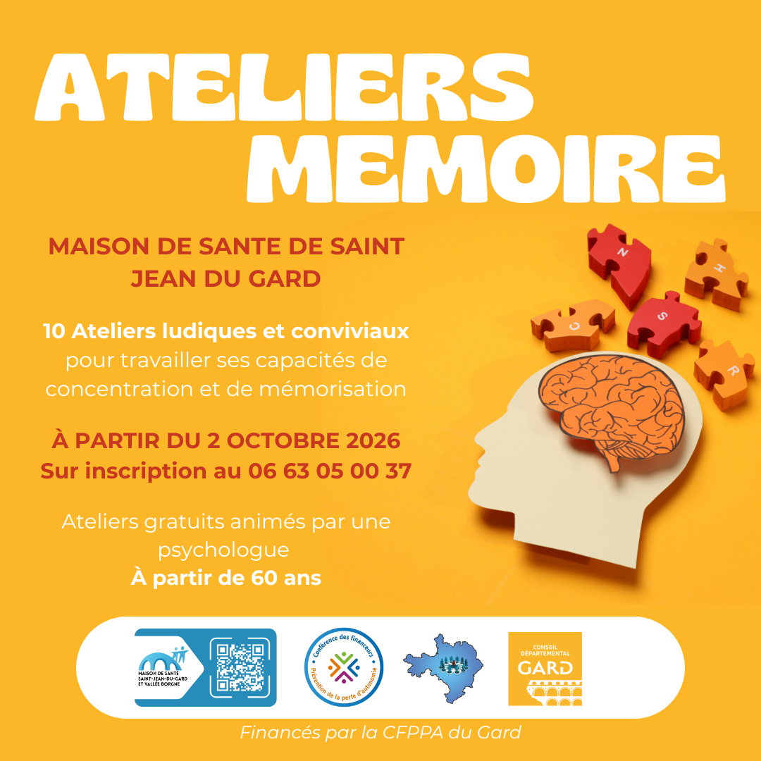 Flyer ateliers memoire