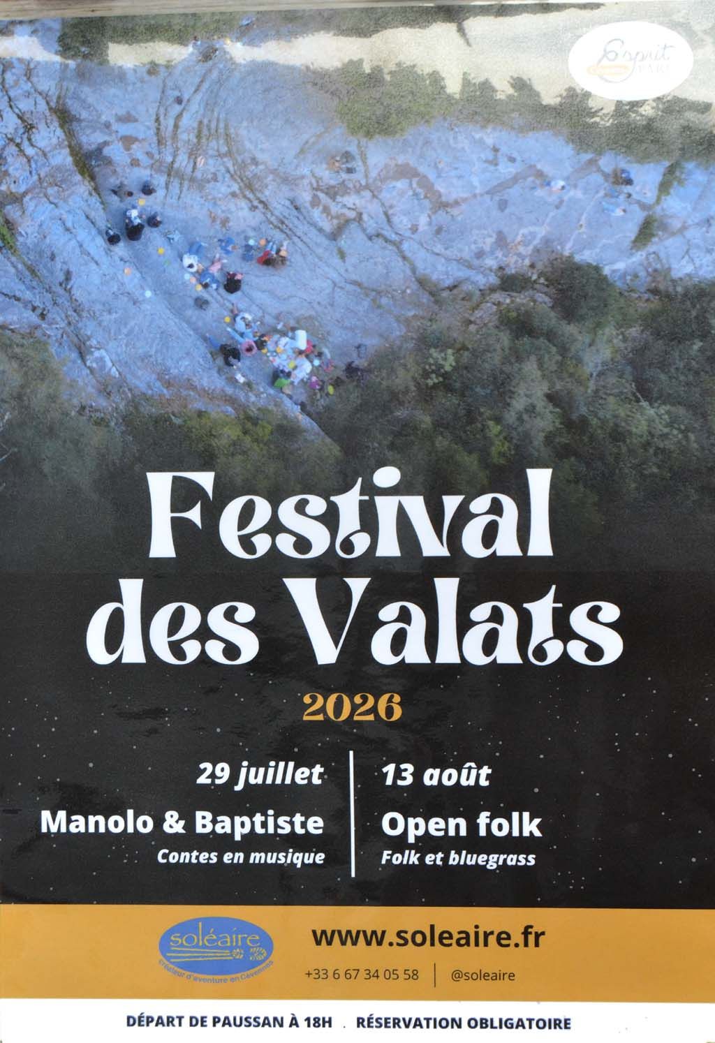 Affiche festival des Valats