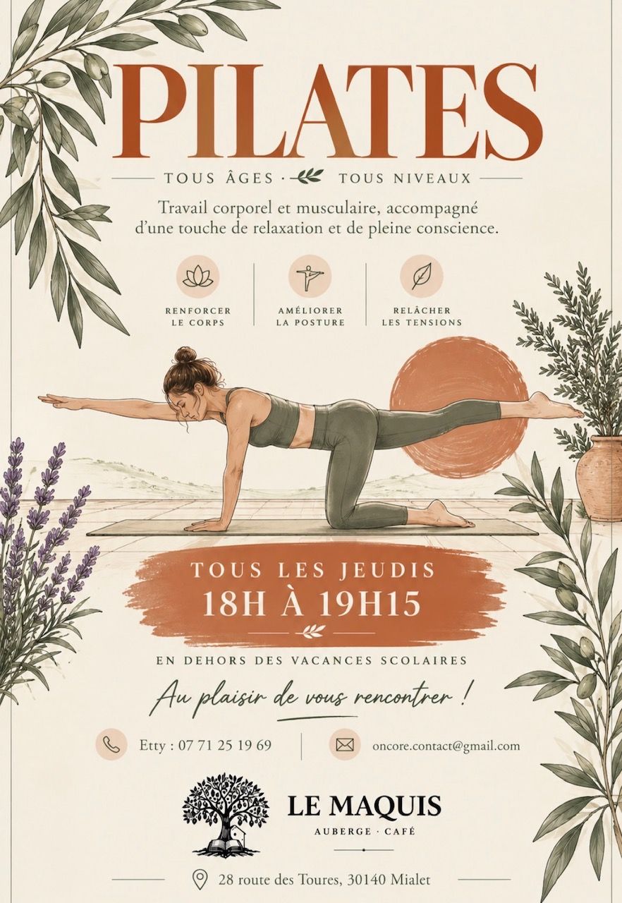 affiche pilates