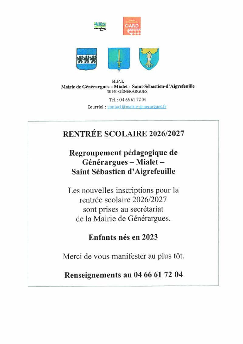 Avis inscription